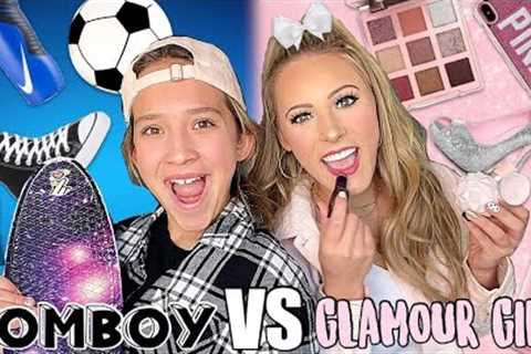 TOMBOY 🏀🐸 VS GLAMOUR GIRL ✨💋TARGET SHOPPING CHALLENGE (NO BUDGET) 🤑