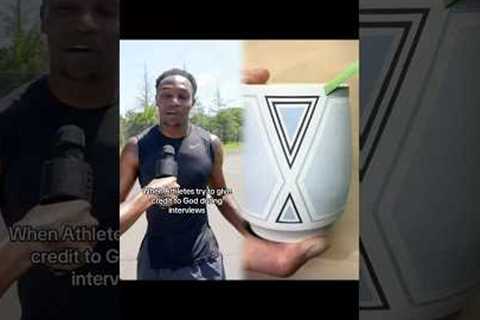 When Athletes try to give credit to God during interviews !  #athletes #athlete #sports