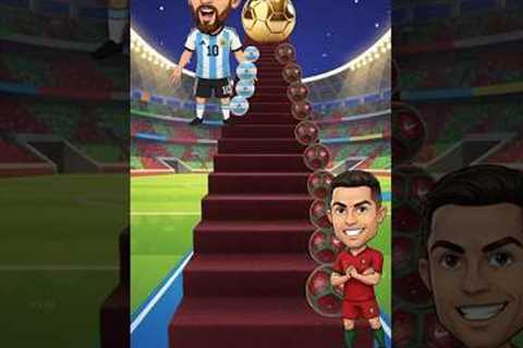 Ronaldo vs Messi Challenge 💀😱 – Who win golden Football ⚽?  |  #ronaldo