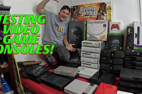 Testing Retro Video Game Consoles! Nearly Every Console Ever made!