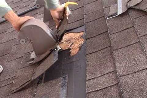 Leaky Roof Vent Replace - Bathroom Exhaust Vent Roof Leak Repair
