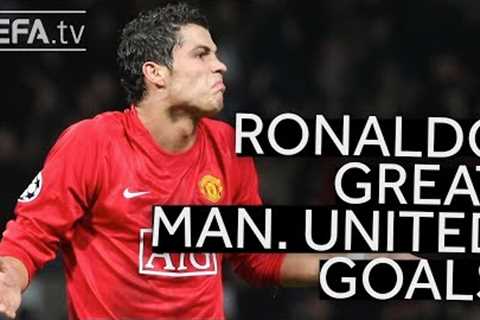 CRISTIANO RONALDO Great MAN. UNITED #UCL GOALS!