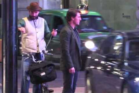 EXCLUSIVE - Tom Cruise Has A Near Miss With A London Bus