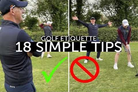 18 Simple etiquette tips for when you're on the golf course