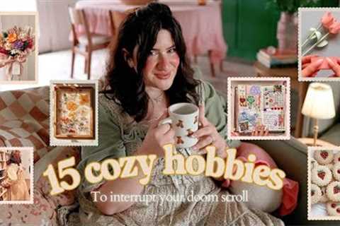 15 cozy hobbies for beginners 📚🧶🎨 coloring, reading, puzzles, crochet, junk journaling and more!