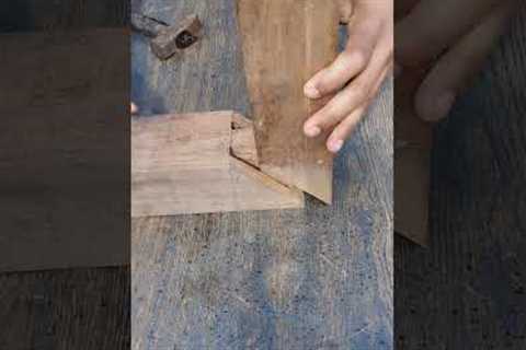 Amazing Japanese Corner Joint Without Nails or Glue #carpentry