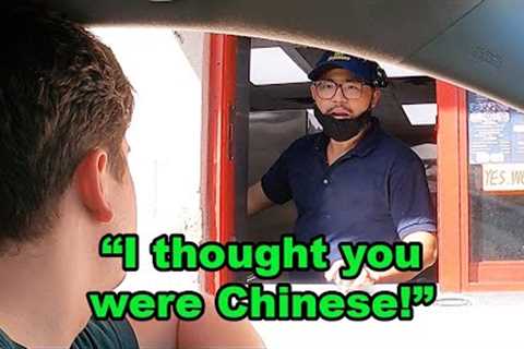 White Guy Orders in Chinese at Drive Thru, But When He Pulls Up…
