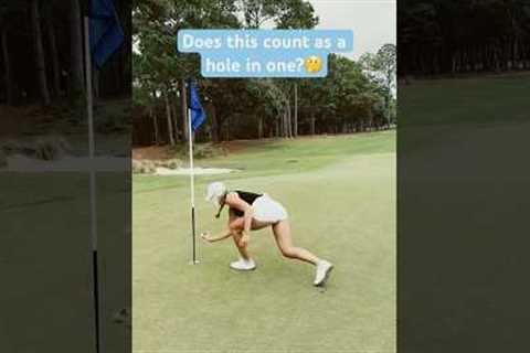 Hole in one  #golf #funny