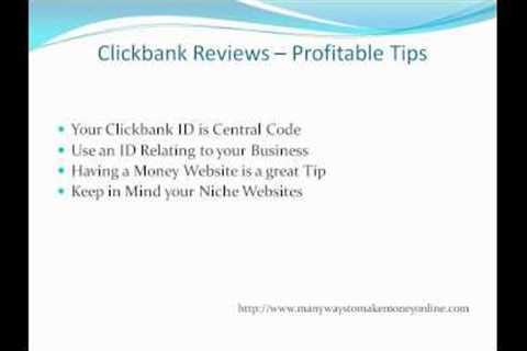 Clickbank Reviews Profitable Tips