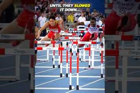 The audacity to hug him after this!😳 #athletics #sports #track #hurdles #cheating