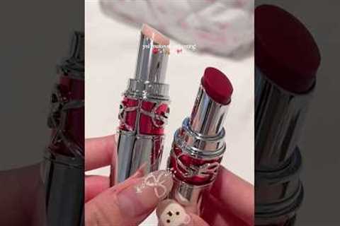 ysl beauty unboxing 🎀💗 #yslbeauty#ysl #makeup#beauty#aesthetic#cosmetics#lipgloss#luxury#pink