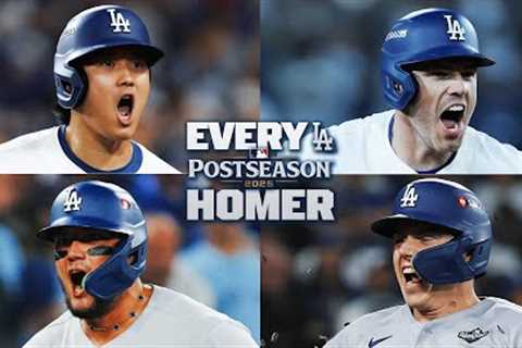 ALL POSTSEASON HOME RUNS hit by the 2025 World Series Champion Dodgers! (Ft. Shohei, Freddie &amp;..