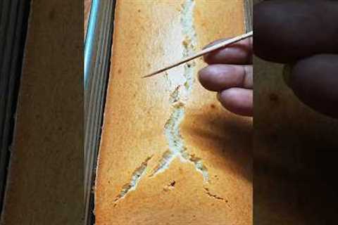 Cake baking in microwave for the first time #shorts #food