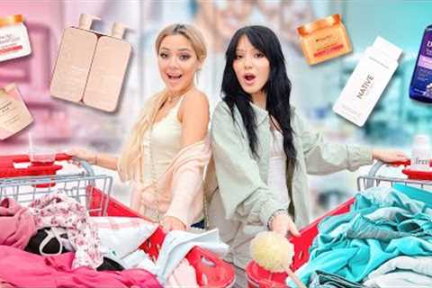 NO BUDGET TARGET SHOPPING CHALLENGE! Sister vs Sister