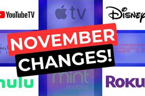 Big Streaming TV Changes for November 2025!