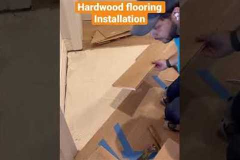 Hardwood flooring installation tips #shorts #flooring #tipsandtricks #