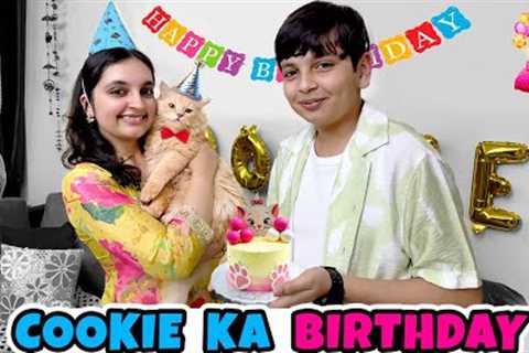 COOKIE KA BIRTHDAY | 1st Birthday party with pets | Aayu and Pihu Show