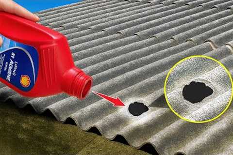 Engine Oil Fix a Leaking Roof Fast? Secret Of A 60-Year-Old Builder Revealed