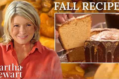 Martha Stewart's Best Fall Recipes | Cozy Meals &amp; Seasonal Desserts for Autumn