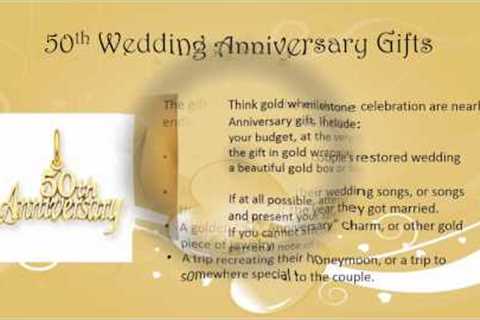 50th Wedding Anniversary Gift Ideas