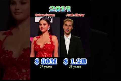 Selena Gomez vs Justin Bieber: who’s richer? #celebrity #networth  #selenagomez #justinbieber