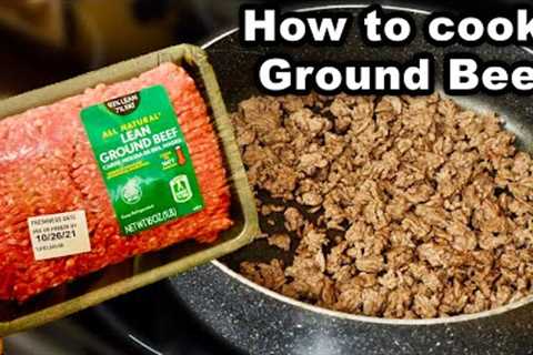 How To Cook Ground Beef | on the stove