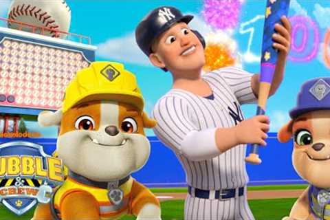 Rubble Builds a Lucky Baseball Bat! w/ Mix &amp; NY Yankees Aaron Judge | Rubble &amp; Crew