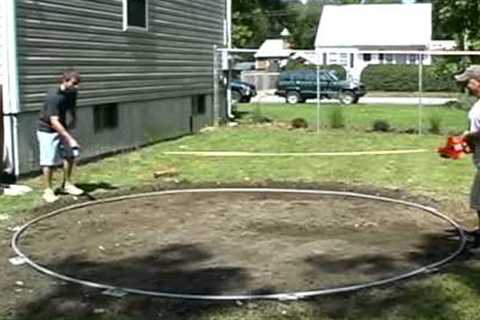 Do-It-Yourself Round Above Ground Swimming Pool Installation - 1 of 2