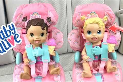 BABY ALIVE dolls go on a outing 🛒 shopping and ice cream shop🍦yummy ice cream 😋