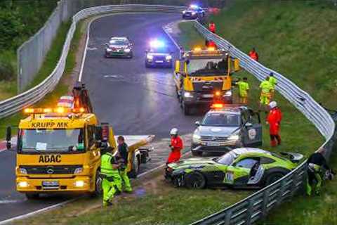 NÜRBURGRING CRASH &amp; FAIL COMPILATION 2025 - Best of Crashes, BAD Driving, Mistakes &amp; Fails..