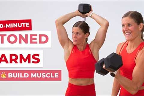 30-Minute Dumbbell Arms | Compound Arm Exercises for Sculpted Arms