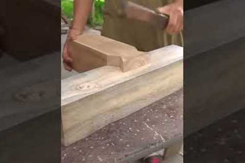 Perfect Japanese woodworking Hand Cutting_ Japanese Building Without Nails #shorts