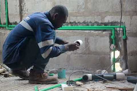 Efficient Plumbing Works in Ghana: Installing Water Supply Lines with PPR Pipes | Feco Plumbing