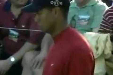Tiger Woods hits one of the best shots of his career