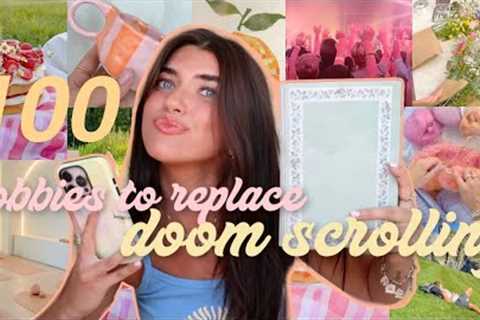 100 hobbies + things to do instead of doom scrolling! (how to get off your phone &amp; be present)