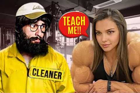 Cleaner DESTROYS bodybuilder’s Ego in 10 Seconds 😳 | Anatoly GYM PRANK