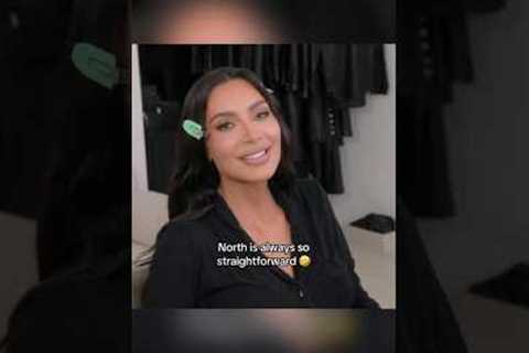 North tells Kim she needs a pimple patch 😂 #celebrities #kuwtk #thekardashians #kardashians #shorts