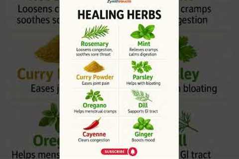 8 Healing Herbs You Should Use Daily 🌿 | Natural Health Hacks #shorts
