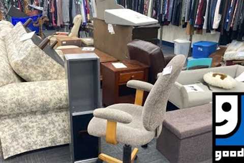 GOODWILL SHOP WITH ME FURNITURE SOFAS ARMCHAIRS DECOR KITCHENWARE MEDIA SHOPPING STORE WALK THROUGH