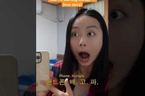 How I’m actually learning Korean 🇰🇷 (true story lol) #languages #learnkorean #korean