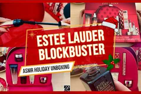 ASMR Holiday Edition - €450 Estée Lauder Giftset Unboxing ✨