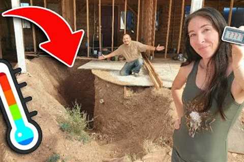 What Temperatures Are We Getting In Our Root Cellar? We Check The Rest of the House Too!