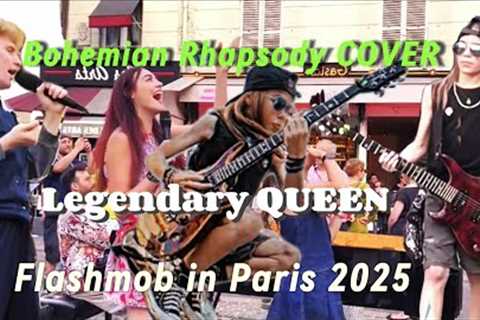 Bohemian Rhapsody/QUEEN/flashmob in PARIS/LIVE performance/OLLY PEARSON/Mickey Callisto/Julien Cohen