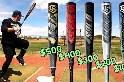 $100 BBCOR Baseball Bat vs. $500 BBCOR Baseball Bat