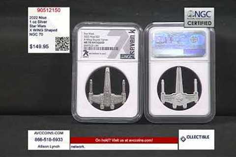 2022 Niue 1 oz Silver - Star Wars - X WING Shaped - NGC 70