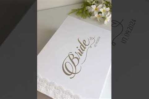 Bride box customization🤍 #customizedgifts #weddinggift #bridetobe #bride #wedding2024 #handmadgift