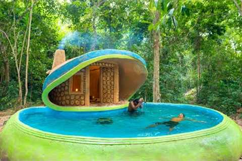 Build The Most Modern with Private Pool in the Deep Jungle by ancient skills
