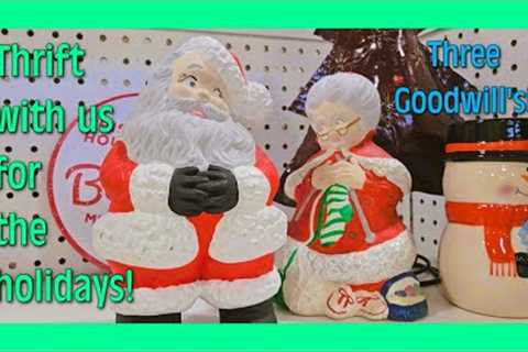THRIFT WITH US at 3 GOODWILL STORES for Vintage Holiday!