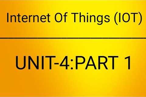 UNIT 4| PART 1|IoT Devices &amp; Raspberry Pi |Internet of things |jntuh r18| IOT |