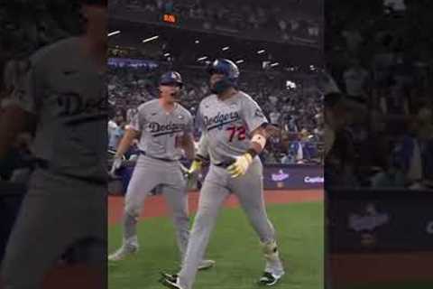 Miguel Rojas unexpected Monster HR in 9th WS game 7 #mlb #mlblb #dodgers #sports #shorts #short